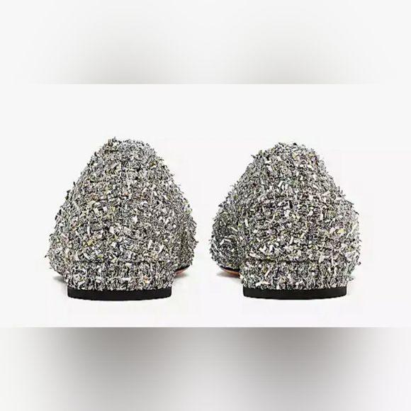 Kate Spade "buckle up" metallic tweed flats - worn once! - Picture 4 of 9